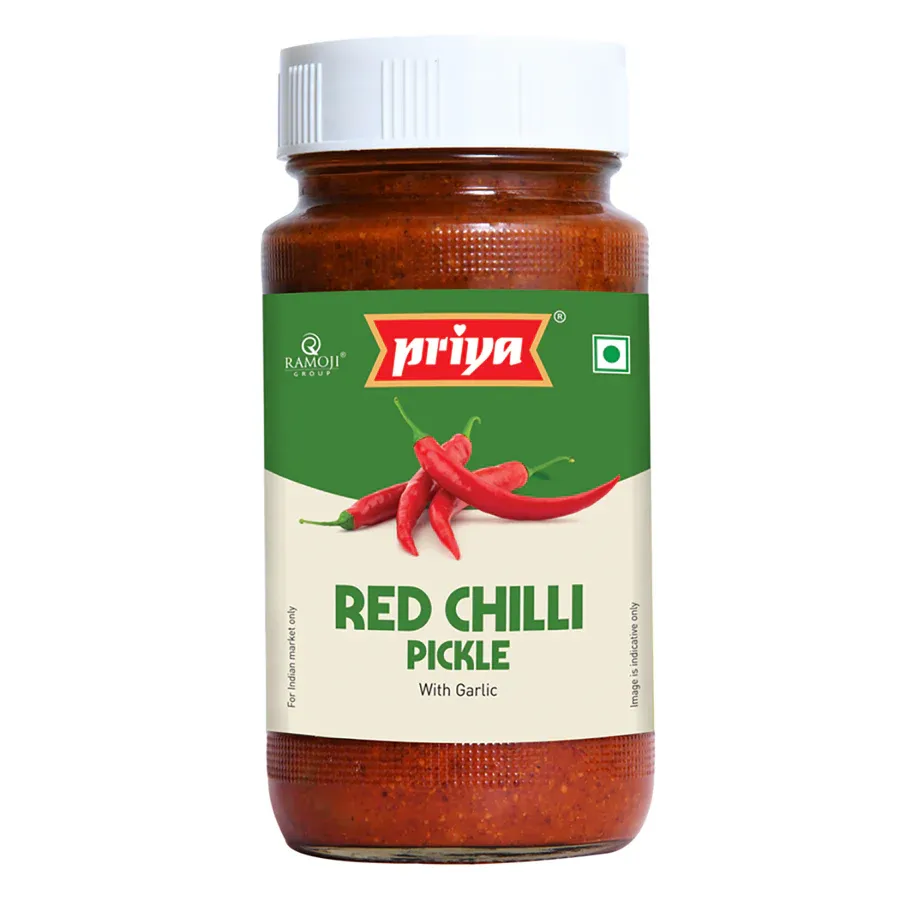 Picture of RED CHILLI PICKLE WITH OUT GARLIC - 300G