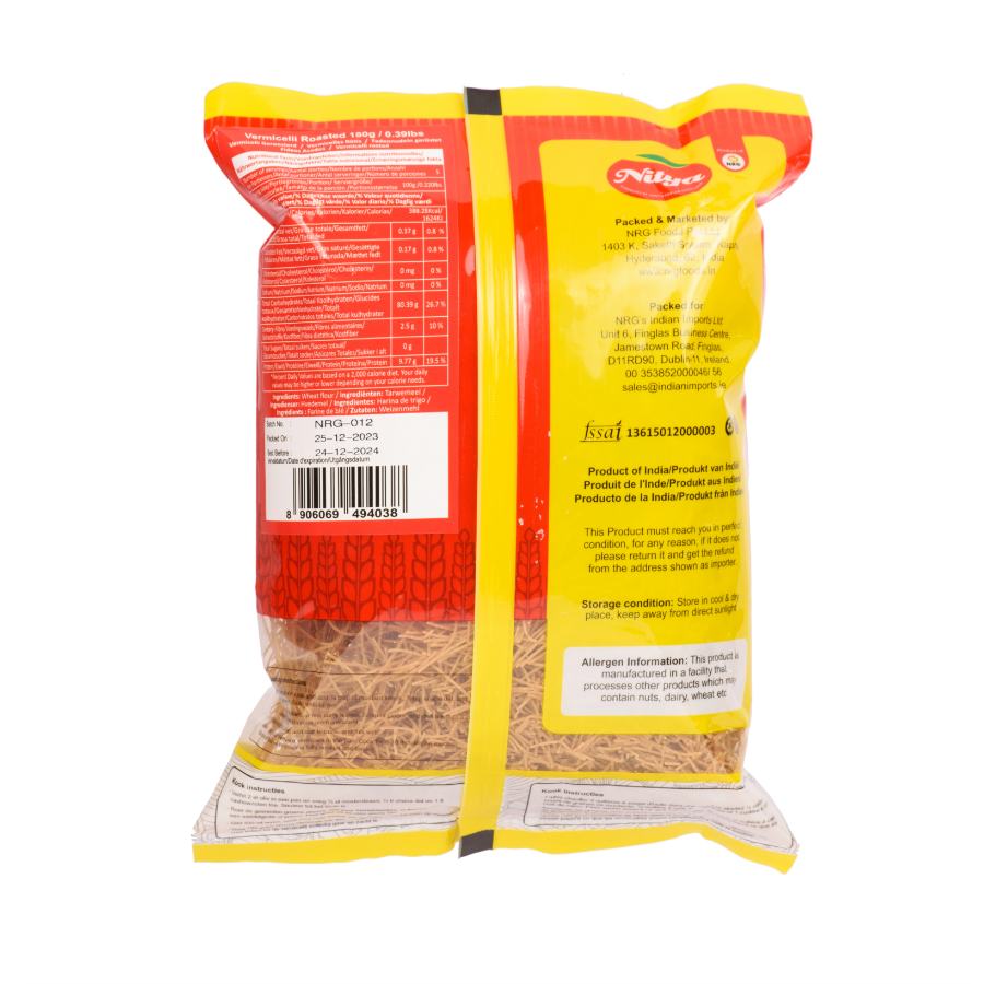 Picture of NITYA VERMICELLI UNROASTED - 180G