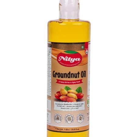Nitya Foods Groundnut Oil - Front View | Pure & Healthy Cooking Oil
