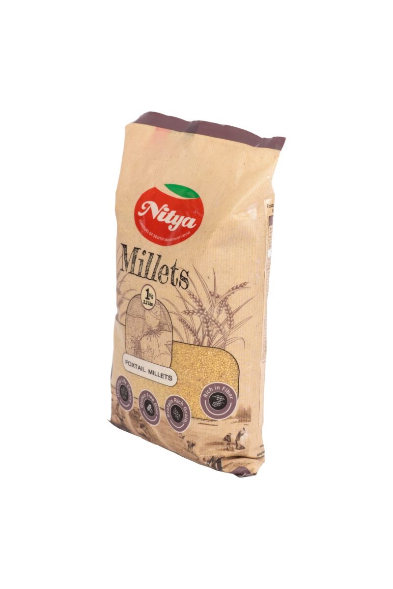 Nitya Foods Foxtail Millets – Left Side View | Healthy & Nutritious Grain for Wholesome Meals