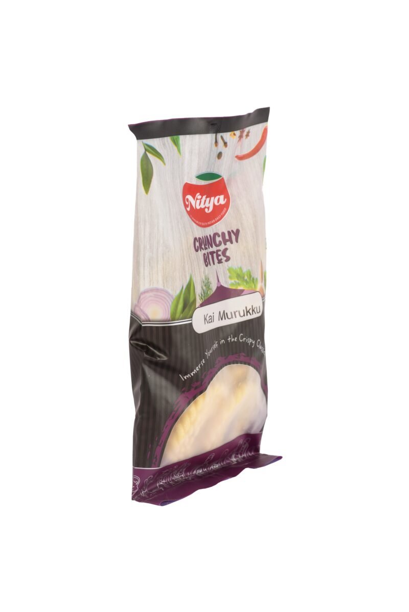 Right side view of Nitya Foods Kai Murukku – Crispy, traditional South Indian snack