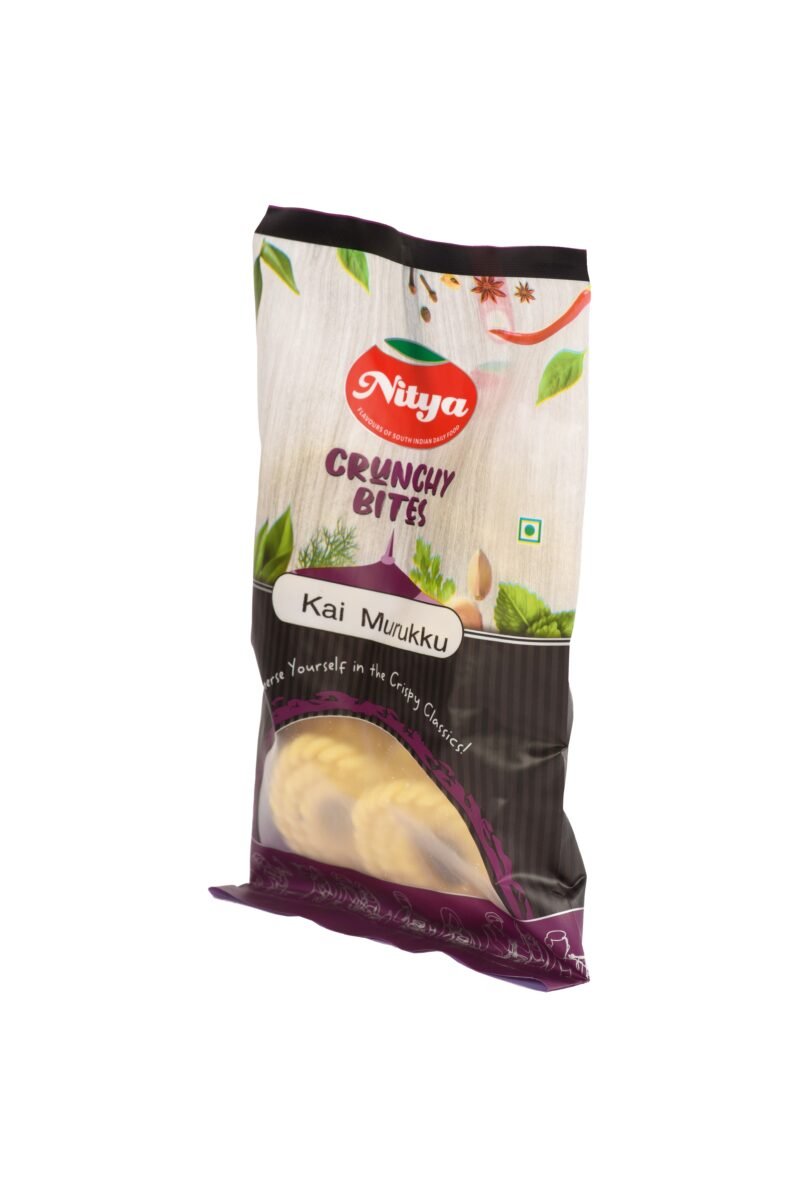 Nitya Foods Kai Murukku - Left Side View | Crispy, Handcrafted South Indian Snack
