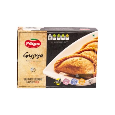 Nitya Foods Gujiya Front View – Delicious Indian Sweet, Perfect for Festivals & Celebrations